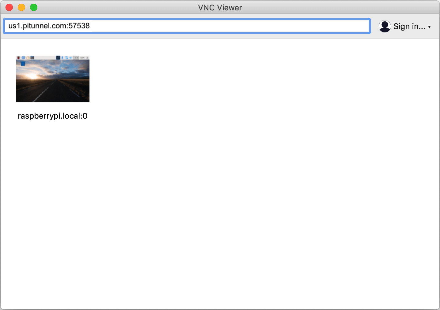 vnc viewer for mac raspberry pi server