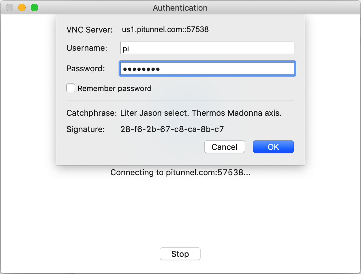 pi enable vnc through ssh